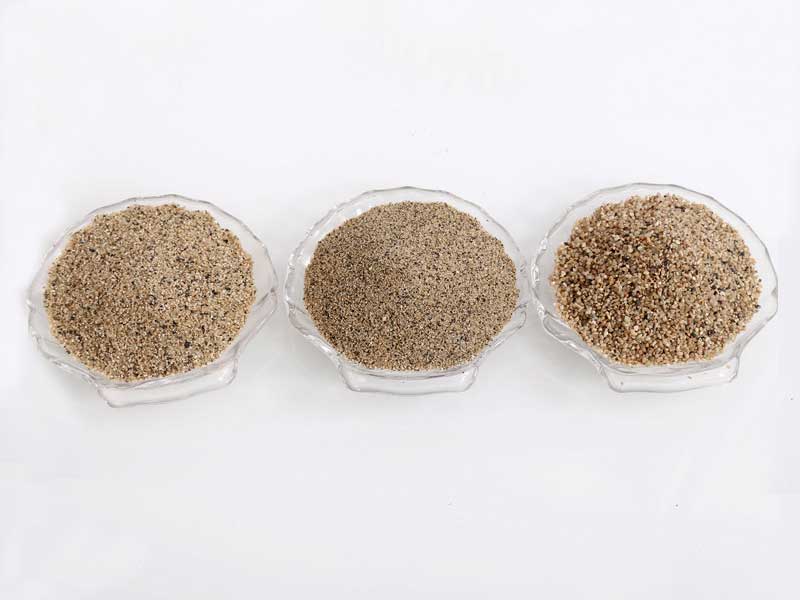 粗砂、中砂、細砂